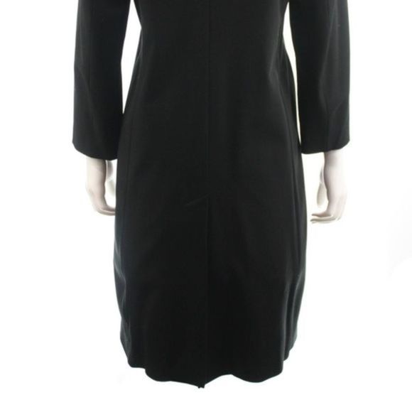 KORS MICHAEL KORS BLACK WOOL BLEND LONG COAT - Picture 5 of 5